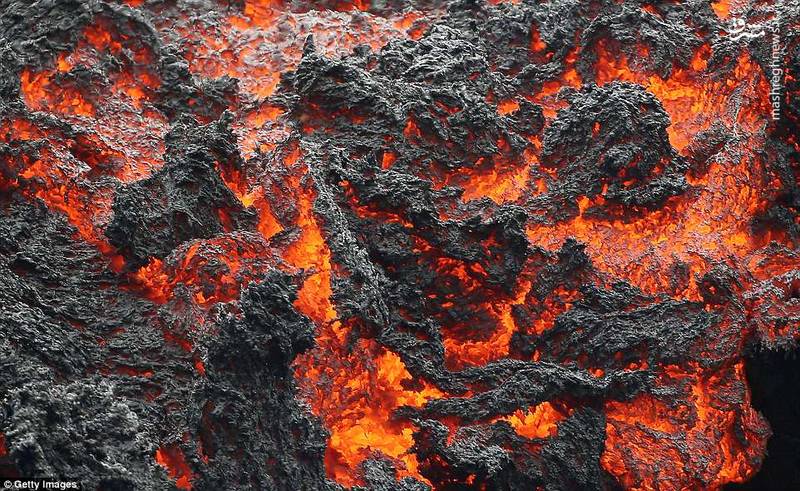 جولان مواد مذاب در هاوایی