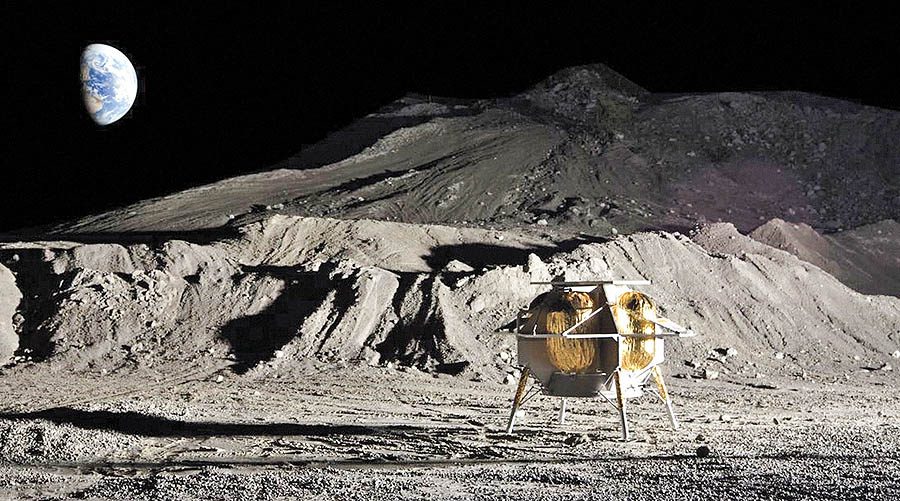 نصب اولین کتابخانه ویکی‌پدیا در کره ماه