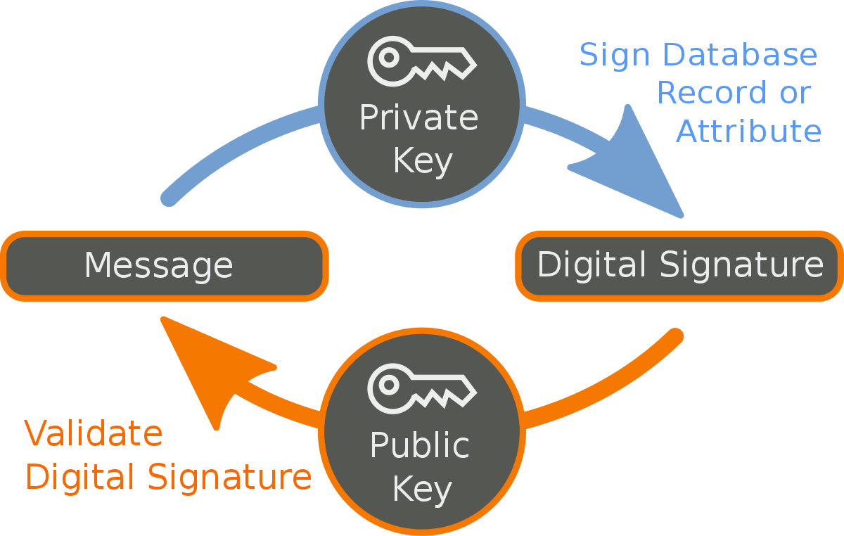 کلید عمومی و کلید خصوصی امصای دیجیتال