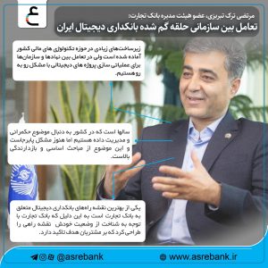 تعامل بین سازمانی حلقه گم شده بانکداری دیجیتال ایران
