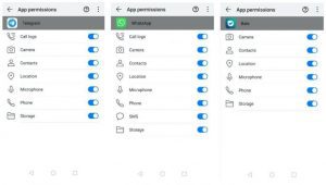 دسترسی‌ اپلیکیشن‌ها به امکانات تلفن همراه