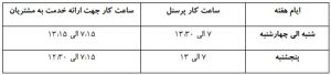 تغییر ساعت کار شعب بانک تجارت