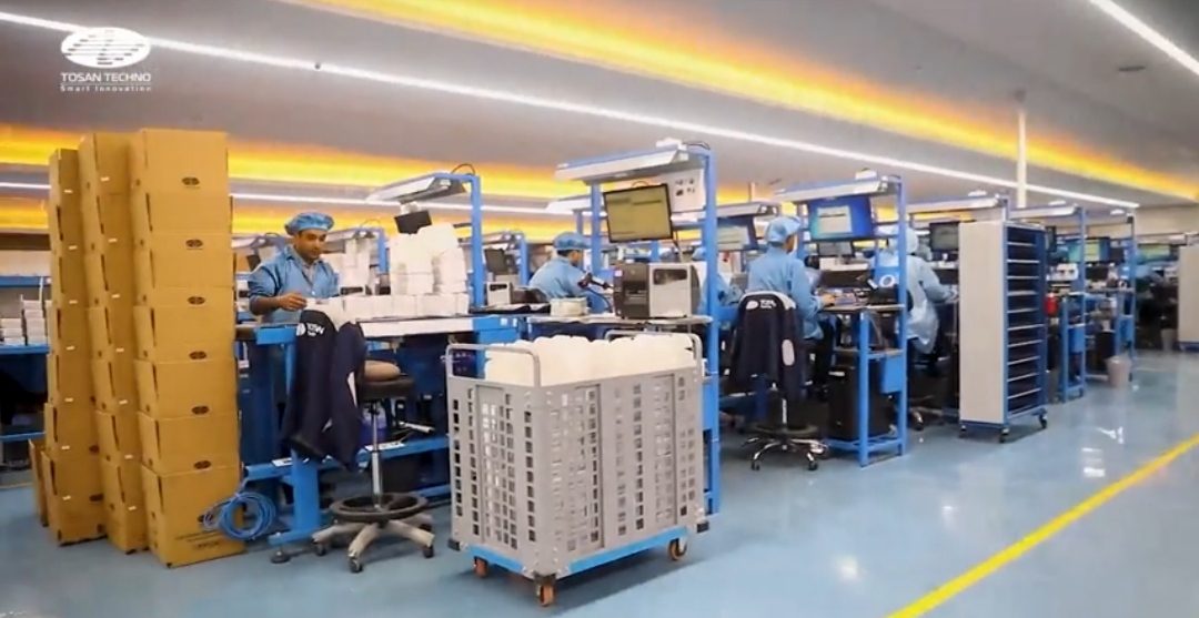خط تولید پایانه پرداخت الکترونیک سیار TECHNO D230