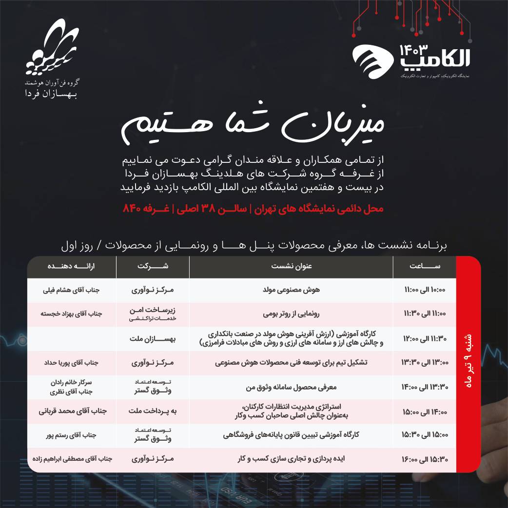 پیشتازی فن آورانه بهسازان فردا الکامپ