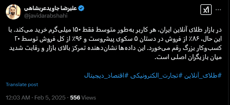 نظارت پلتفرم‌ خرید و فروش طلا
