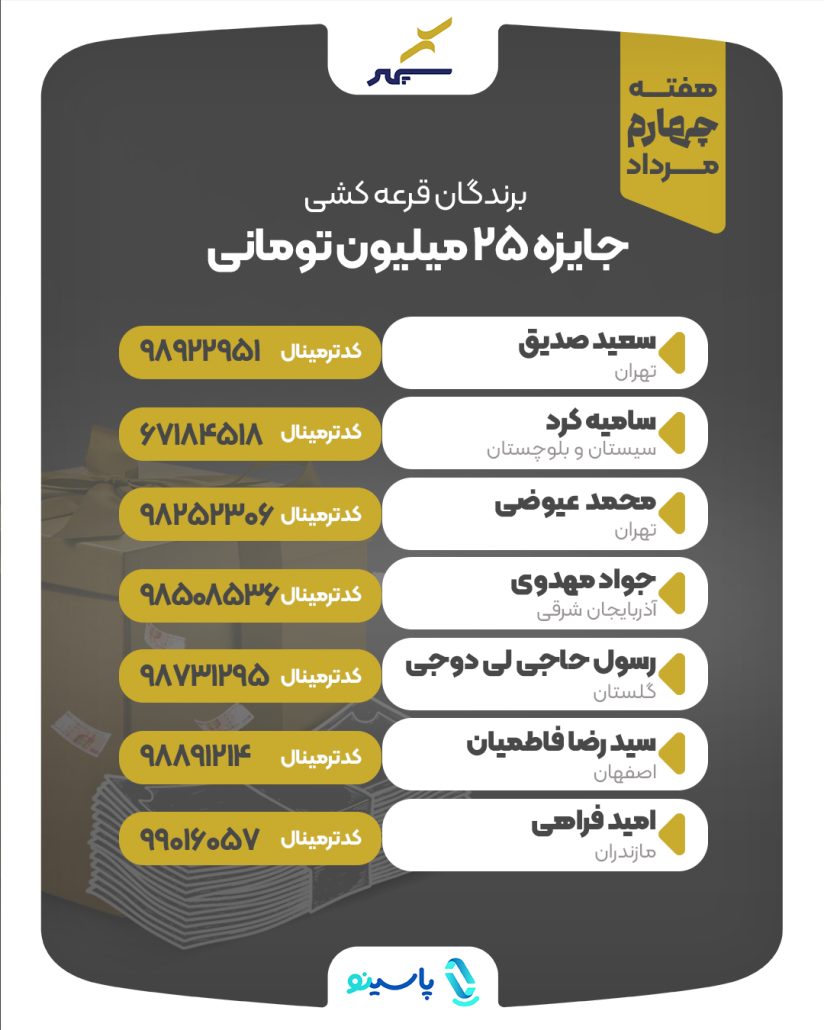 چهارمین هفته جشنواره شانس انفجاری