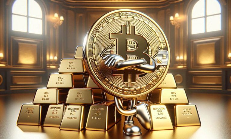 مقایسه بیت کوین با طلا