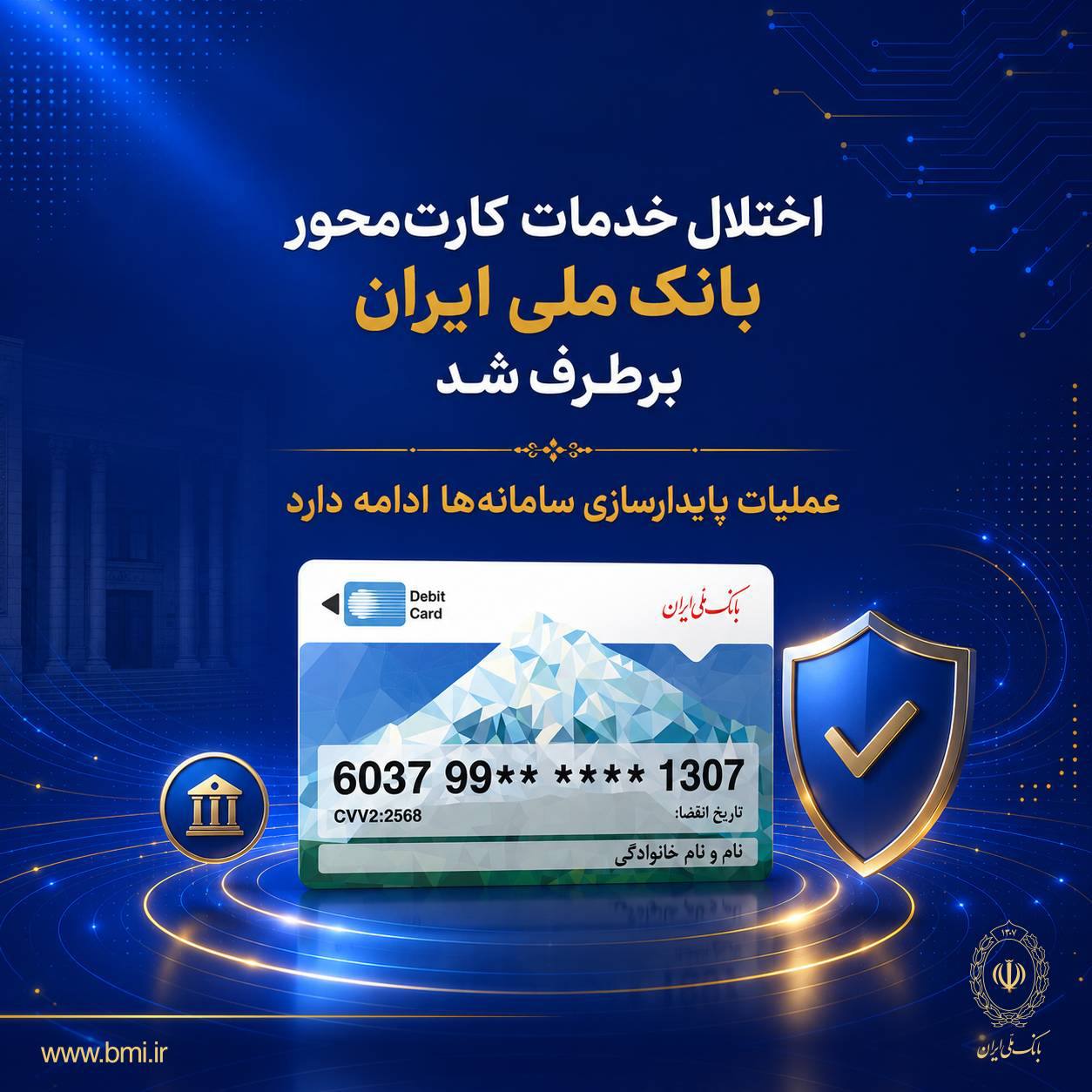 خدمات کارت‌محور بانک‌ ملی