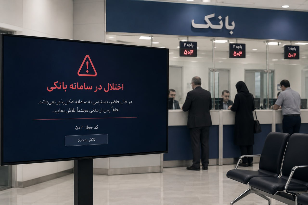 اختلال در سامانه‌های بانکی