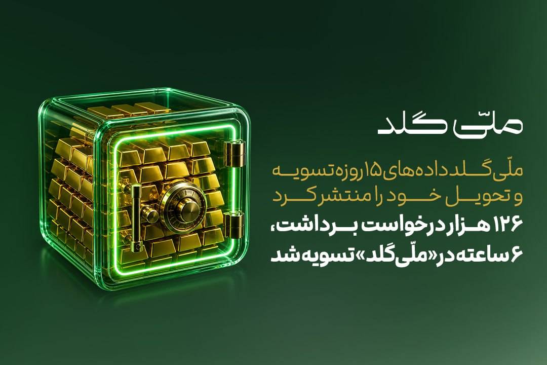 ۱۲۶ هزار درخواست برداشت، ۶ ساعته در «ملّی‌گلد» تسویه شد